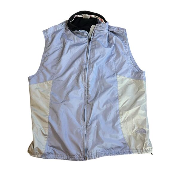 Vintage The North Face Tekware Purple Silver Windbreaker Vest Size Large Outdoor - Picture 1 of 9